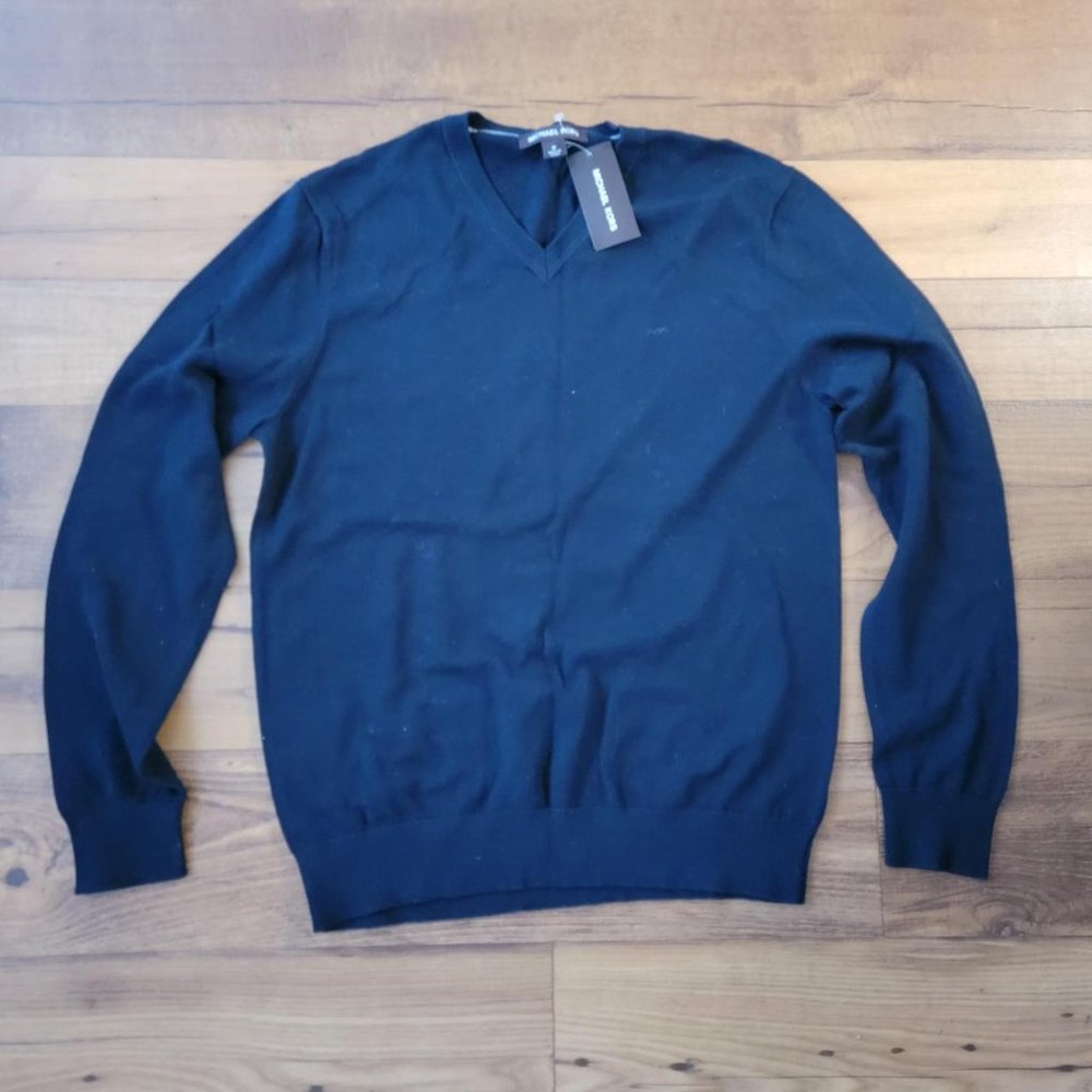 New Men's Michael Kors Navy Sweater - Size M
